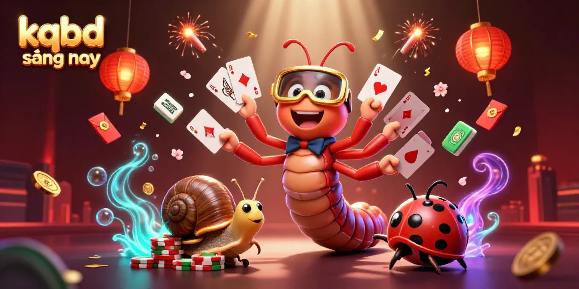 Engage with kqbd sáng nay, featuring lively characters in a dynamic casino scene with vibrant elements.