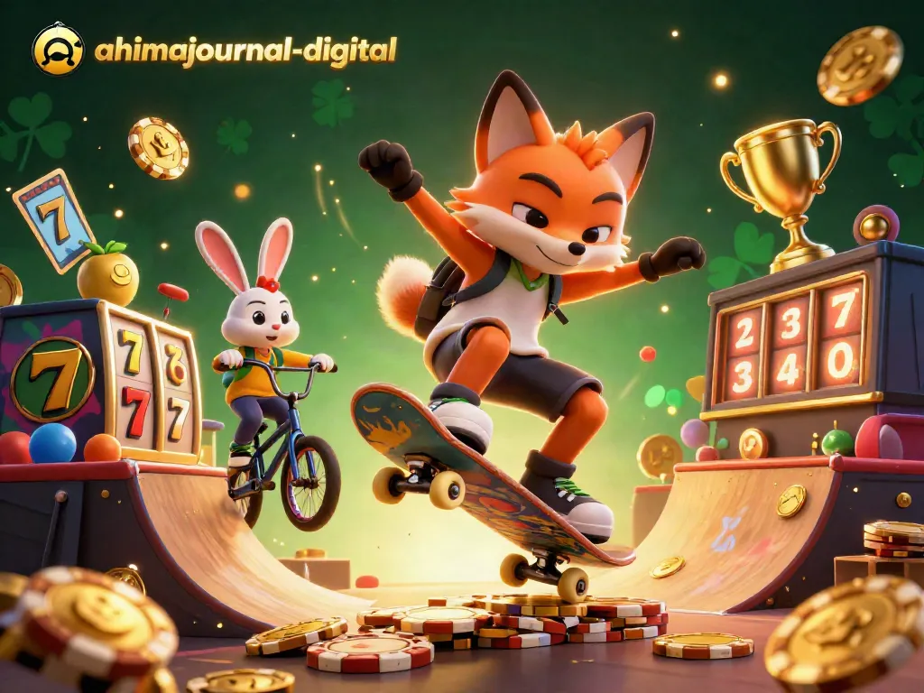Experience thrilling gameplay with ahimajournal-digital in a vibrant 3D casino scene.