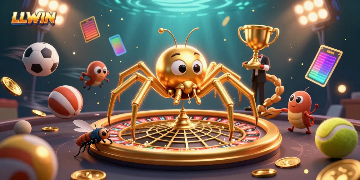 Experience thrilling bets with LLWIN in this vibrant, dynamic casino scene.